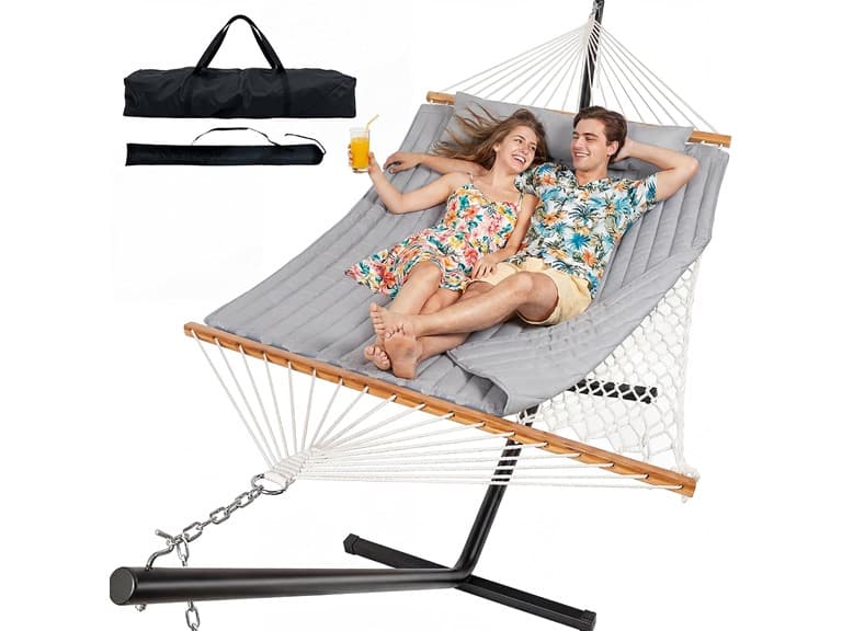 Everyfun 2 Person Outdoor Hammock with Stand - Image 1