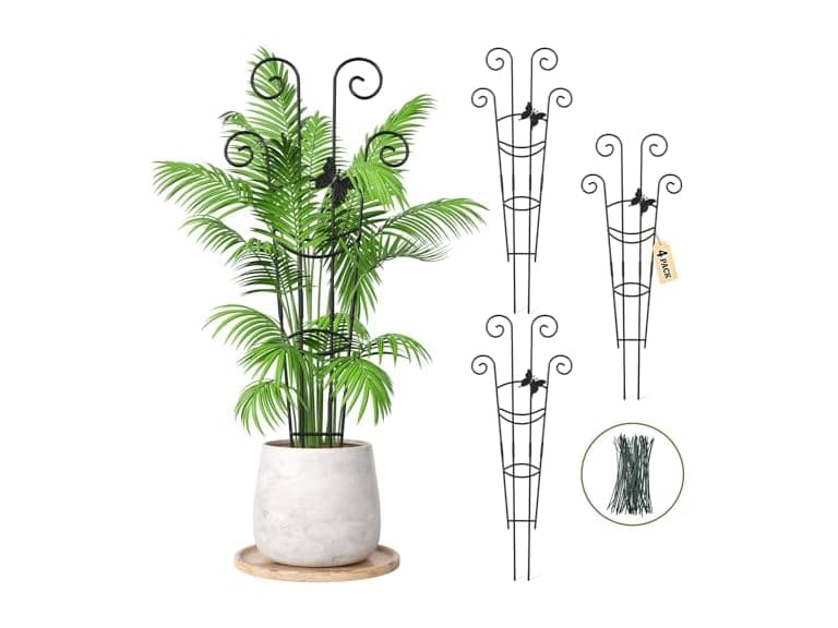 Netuaoo Metal Garden Plant Trellis 4 Pack - Image 1