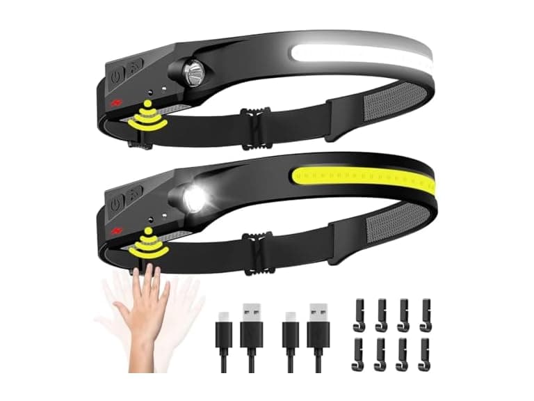 BIAT AAP-Auto-075 2PCS Rechargeable Headlamp - Image 1