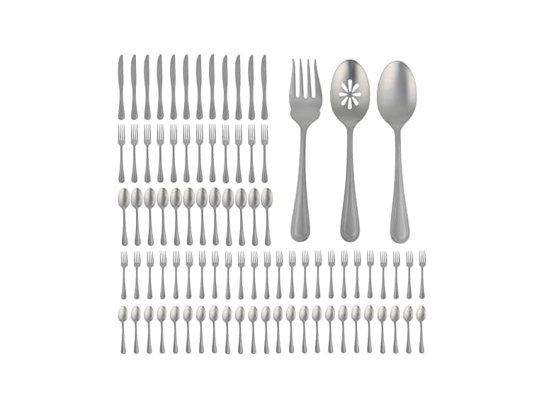 Gibson Home Sinta 87-Piece Stainless Steel Flatware Set - Image 1