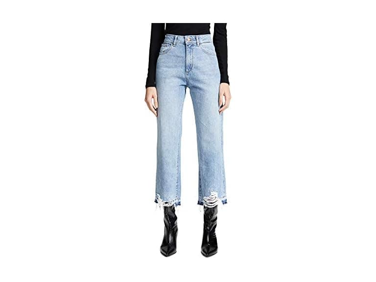 Dl1961 Women (24) Hepburn High Rise Wide Leg Jeans - Image 1