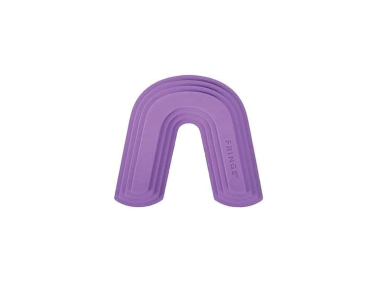Fringe Studio Color ME Happy Purple Rubber Dog Toy - Image 1