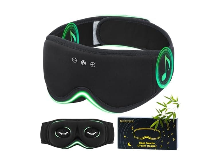 Bamboo Cotton Large Sleep Mask With - Image 1