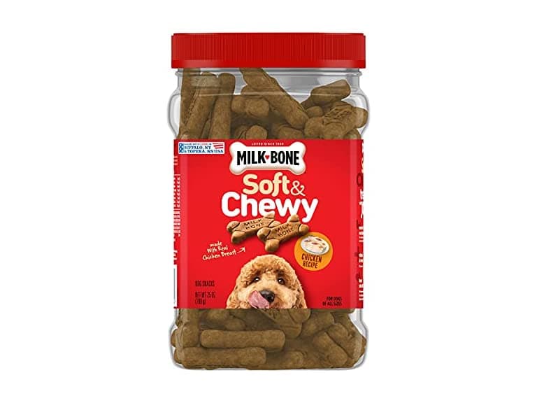 Milk-Bone Soft & Chewy Chicken Recipe Dog Treats - Image 1