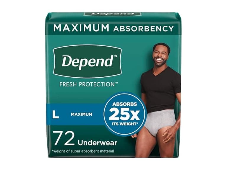Depend Fresh Protection Adult Incontinence Underwear - Image 1