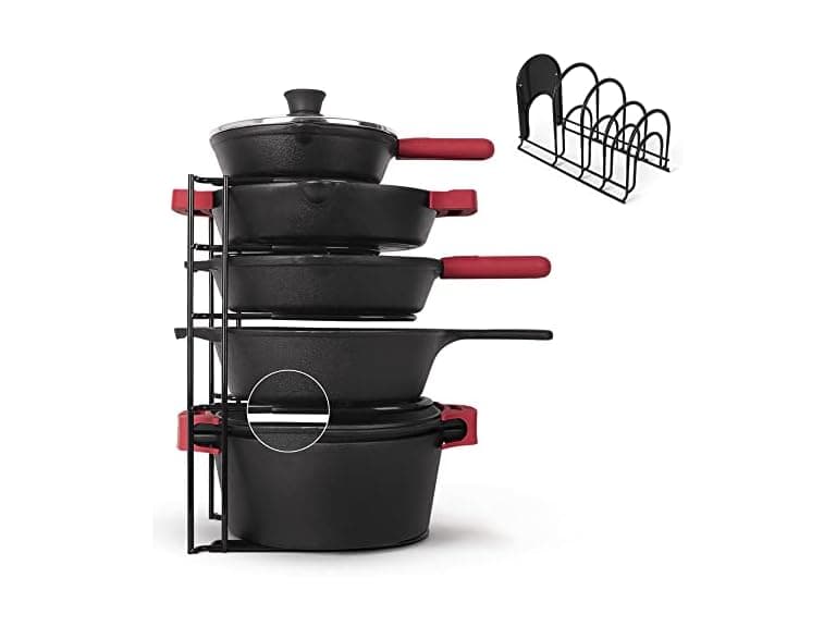 Cuisinel 15" Silicone-Coated Pan Organizer - Image 1