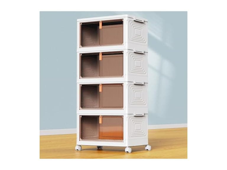 YFXCVSL 4 Tier Plastic Storage Bins - Image 1