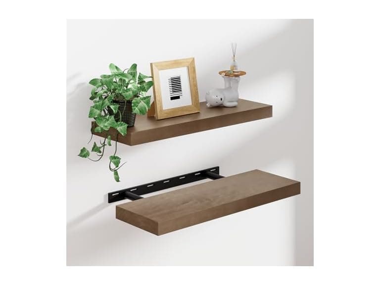 Walnut Floating Shelves 24" - Image 1