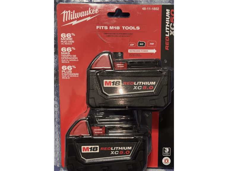 Milwaukee 48-11-1852 M18 REDLITHIUM XC 5.0Ah 2pk - Image 1