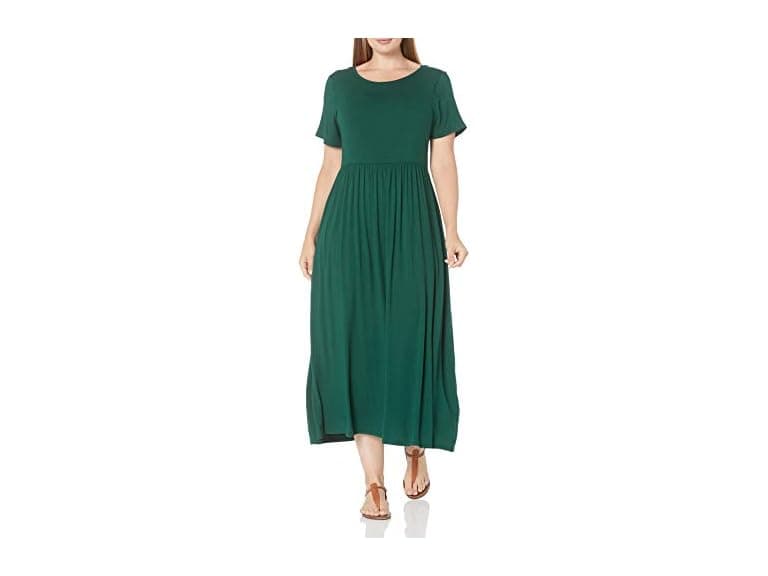 Amazon Essentials Women Short-sleeve Waisted Dress - Image 1