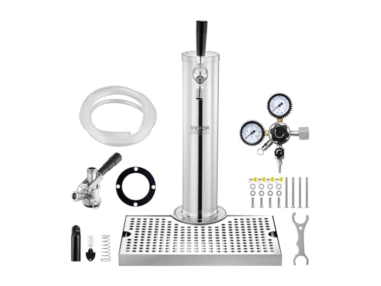 VEVOR Kegerator Tower Kit w/ Drip Tray - Image 1