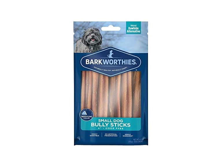 Barkworthies Odor Free Bully Sticks Small Dog Chews - Image 1