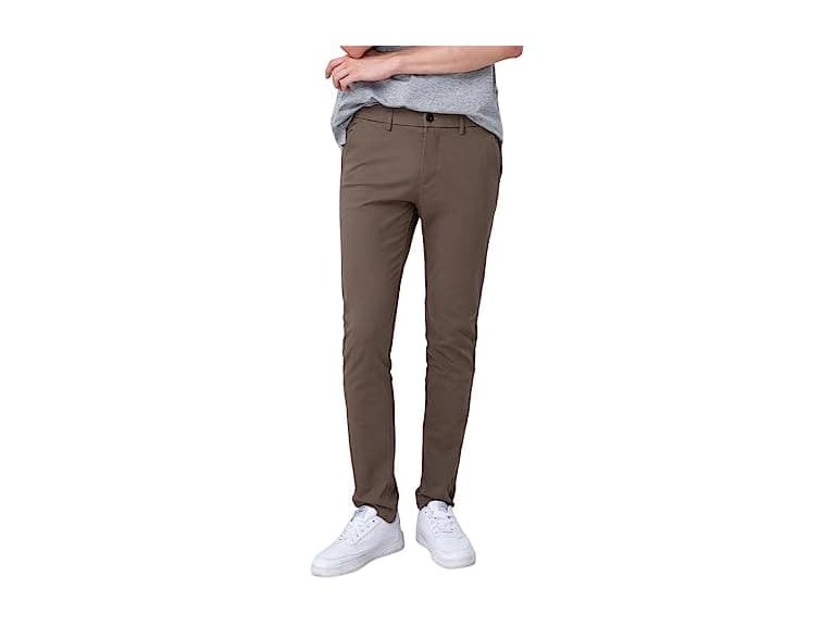 Plaid&Plain Men (29W x 28L) Skinny Stretchy Pants - Image 1