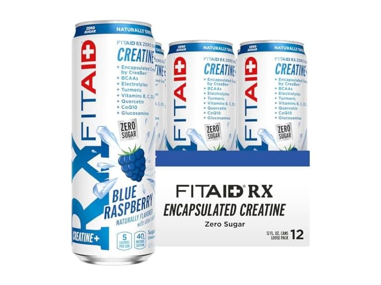 Lifeaid Fitaid Rx + Creatine Drink, Blue Raspberry - Image 1