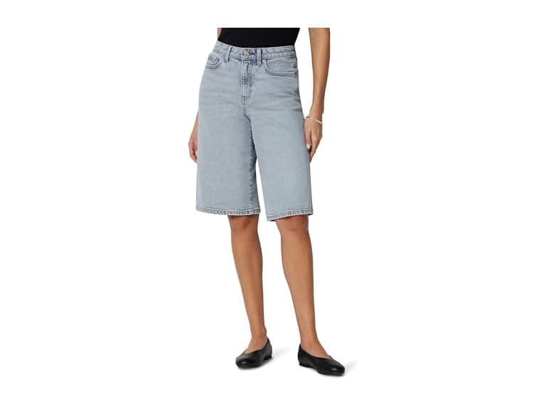 Amazon Essentials Women Mid-Rise Long Jean Shorts - Image 1