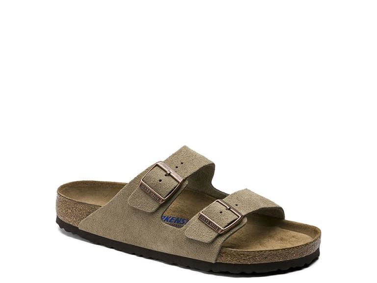 Birkenstock Unisex Arizona Soft Foot Bed Suede Leather Sandals - Image 1