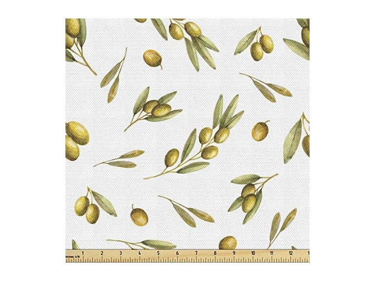 Ambesonne Leaf Fabric by The Yard - Image 1