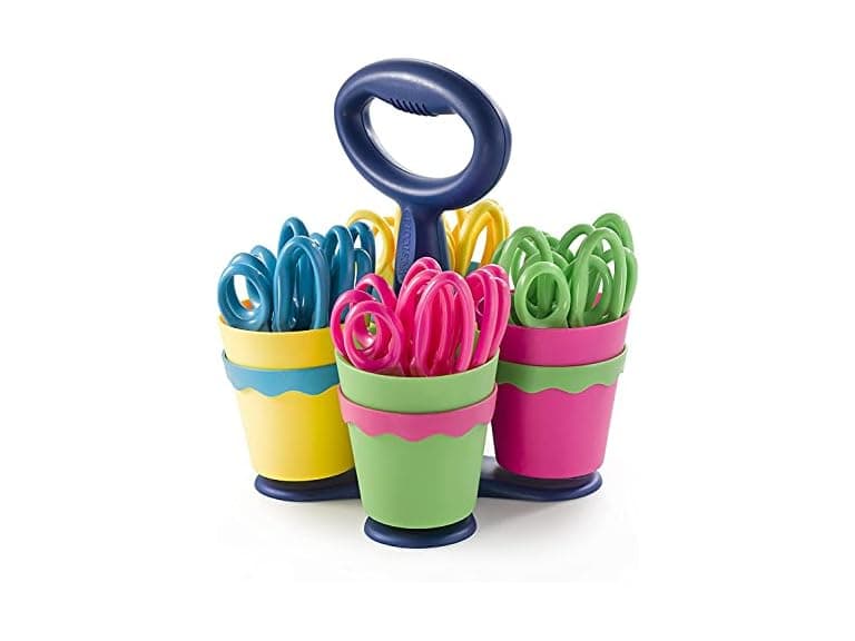 Westcott School Scissor Caddy and Kids Scissors, 24 Scissors - Image 1