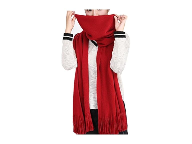 Wander Agio Women (L) Wraps Long Scarves Tassel - Image 1