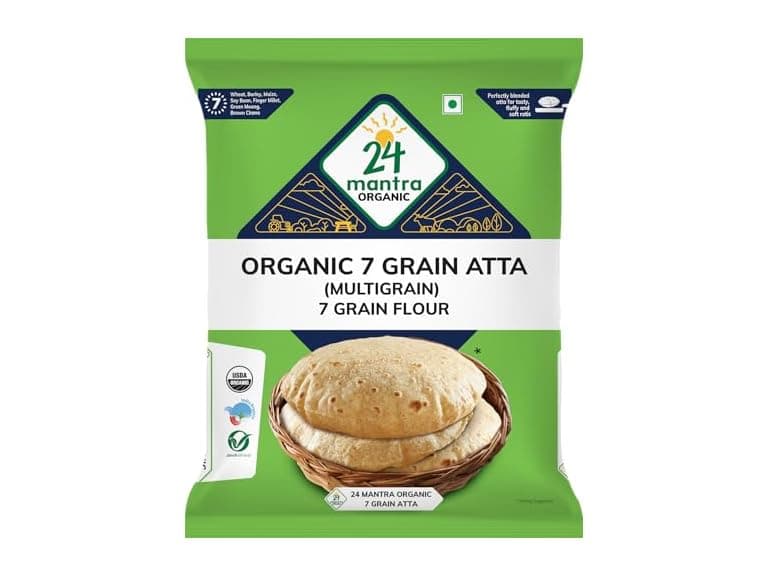 24 Mantra Organic 7 Grain Atta 1 Kg - Image 1