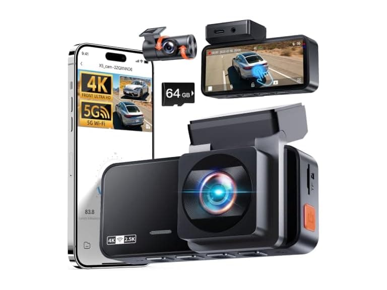 Winail Dash Cam Front Rear 4K+2.5K - Image 1