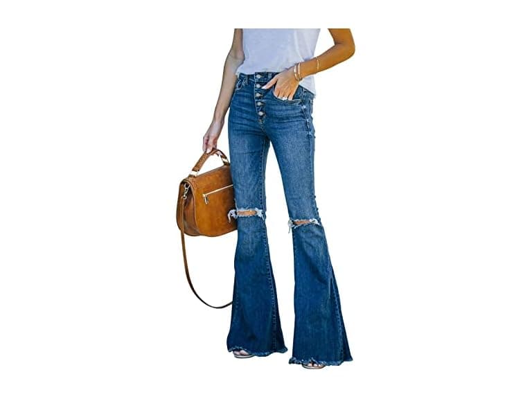 Bisual Women (16) High Waisted Bell Bottom Jeans - Image 1