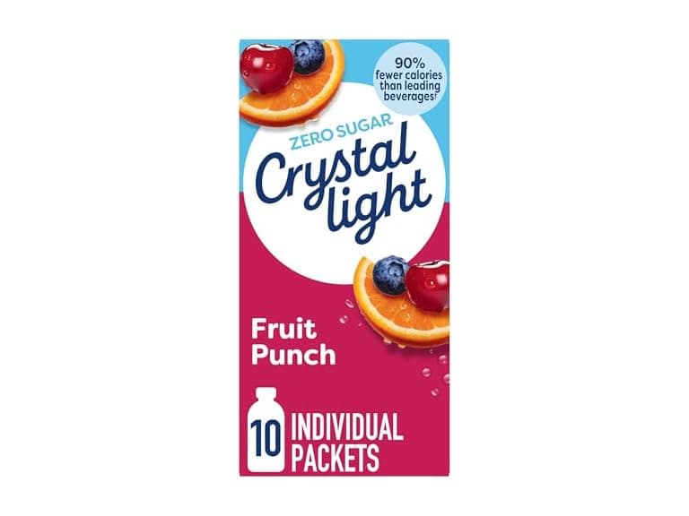 Crystal Light Drink Mix, 10 Packets, Fruit Punch - Image 1
