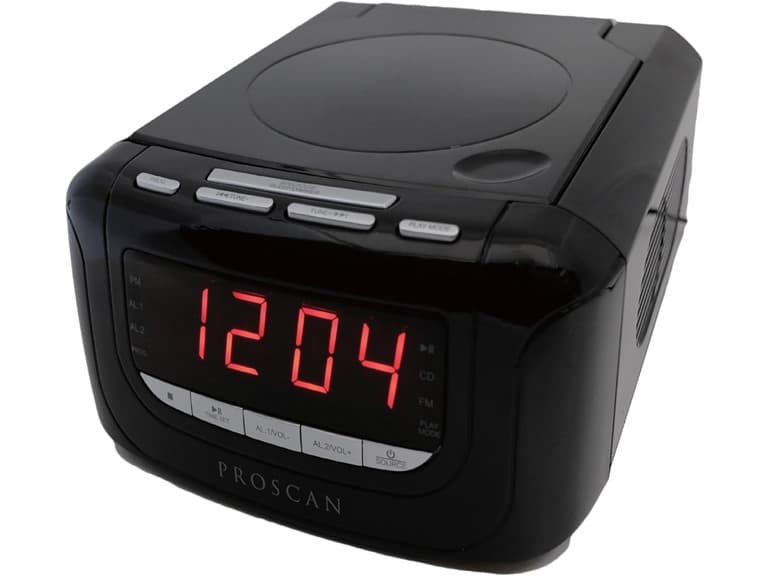 Sylvania Proscan CD Clock Radio with USB Charger - Image 1