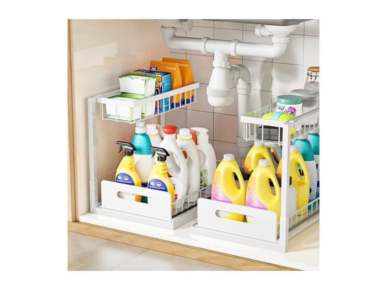VUSIGN Under Kitchen Sink Organizer 2pk - Image 1
