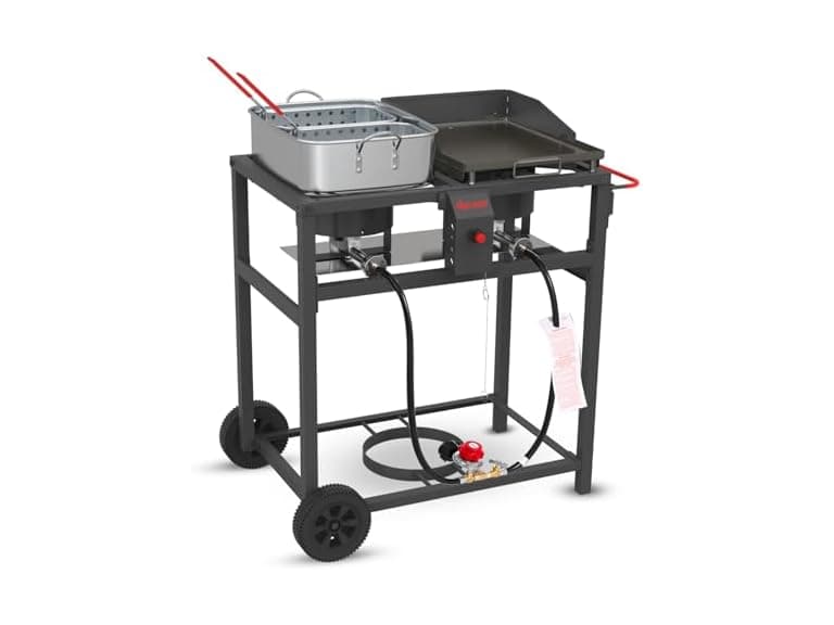 FIRERIOT Deep Fryer Portable Griddle Combo - Image 1