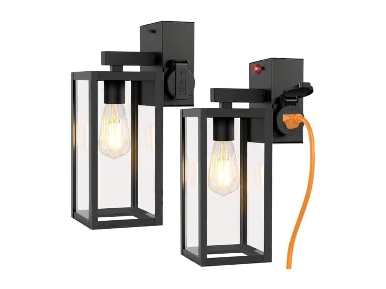 BesLowe 2-Pack Motion Sensor Porch Light - Image 1