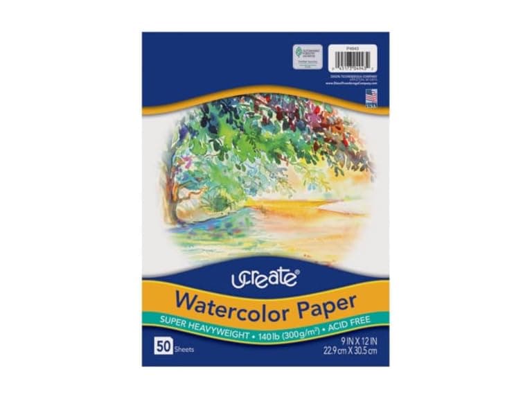 UCreate Watercolor Paper, Bulk, 140 Lb., Whit - Image 1