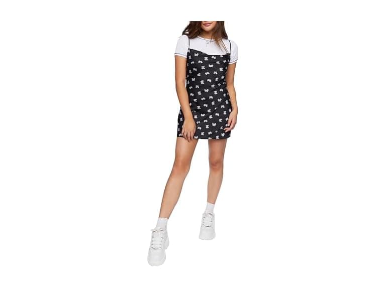 Forever 21 (M) Bow Mini Slip Dress - Image 1