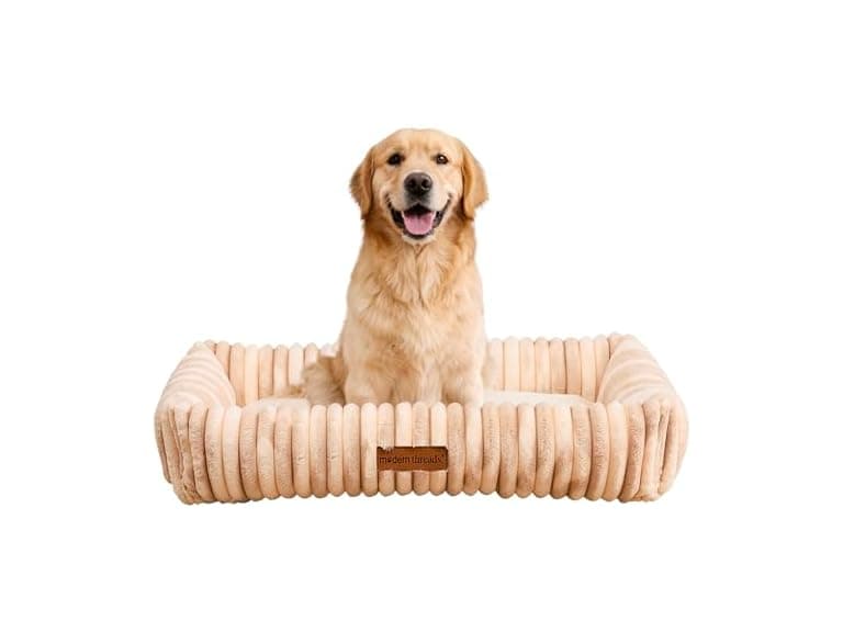 Modern Threads Ribbed Plush Two-Tone Cuddler - Image 1