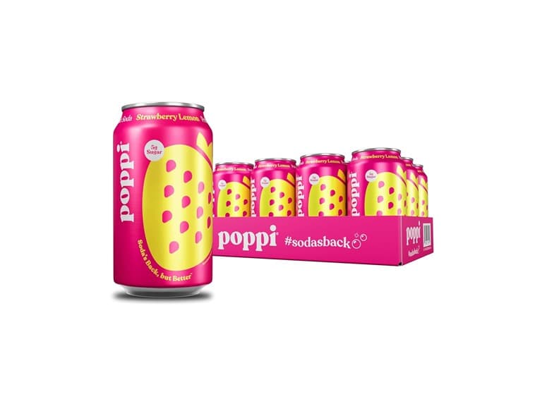 Poppi Strawberry Lemon, 12pk - Image 1