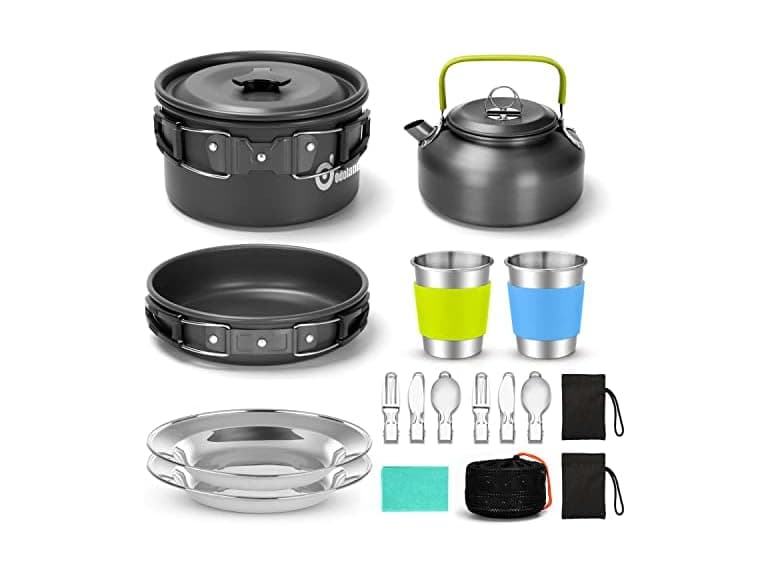 Odoland 15pcs Camping Cookware Kit - Image 1