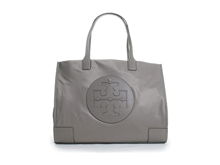 Ella Logo Tote Nylon Leather Handbag - Image 1