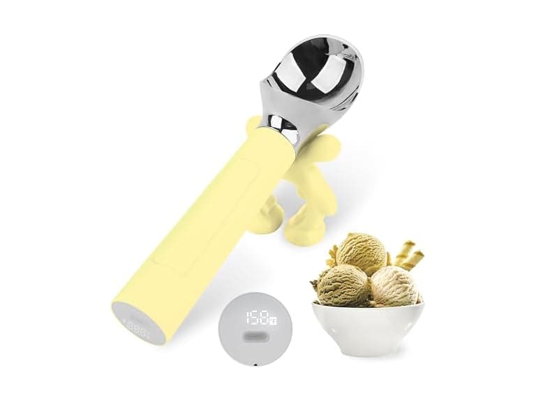 Yellow Heated Ice Cream Scoop - Image 1