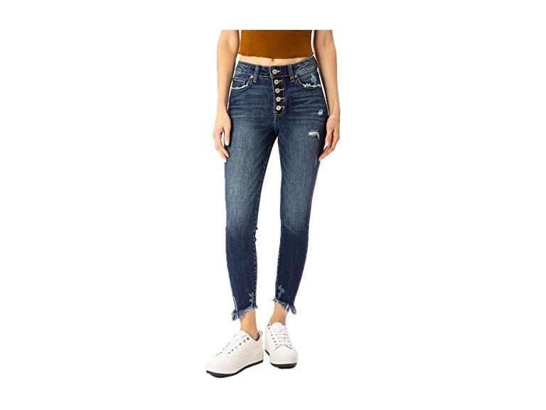 Kan Can Women (Us 11) 29 High Rise Button Jeans - Image 1