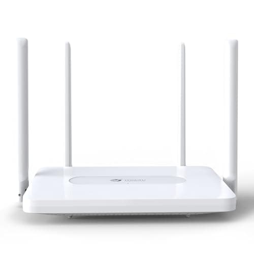 Tongyu AX1800 WiFi 6 Router, 1200Mbps Dual Band Wireless Internet Router Ethernet Ports OFDMA MU-MIMO Parental Controls Guest Network WPS EasyMesh 60 Devices 3600sq. ft. for Modem, Home, Gaming - Image 1