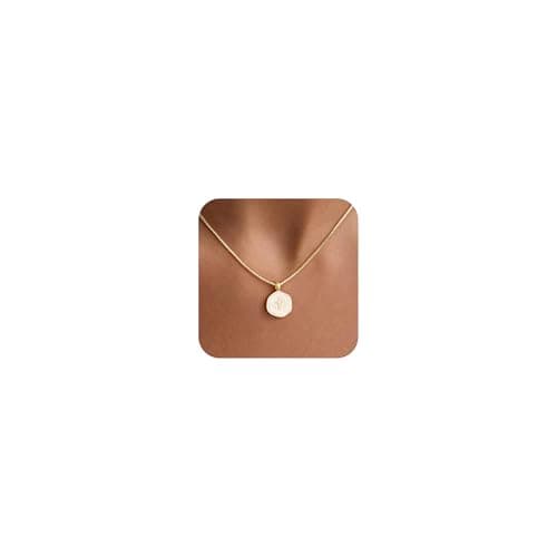 M MOOHAM Cross Necklace for Girls - Non Tarnish 14K Gold Plated Cross Choker Necklace Small Simple Enamel Charm Necklaces Christian Baptism Religious Jewelry Gifts for Women Girls - Image 1