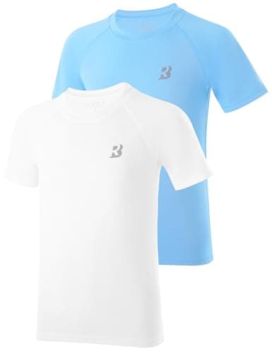 Roadbox Boys Rash Guard Swim Shirt, 2Pack UPF 50+ Sun Protection Short Sleeve, Quick Dry Rashguard Water Shirt for Kids - Image 1