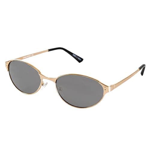 Vylenxio Retro Oval Sunglasses for Women Men, 90s Vintage Style, UV400 Lens