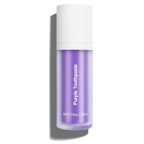 Ktintar Purple Toothpaste for Teeth Whitening, Teeth Whitening Toothpaste, Purple Toothpaste Whitening, Tooth Stain Removal Colour Corrector, Stubborn Stain Removal & Enamel - 1 Fl Oz - Image 1
