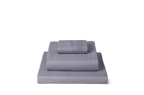 Mellanni Twin Sheets Set - 3 PC Iconic Collection Bedding - Hotel Luxury, Extra Soft, Cooling Bed Sheets - Wrinkle, Fade, Stain Resistant (Twin, Hazy Lilac) - Image 1