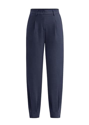 PRETTYGARDEN Womens Dress Pants Business Casual 2026 Trendy High Waisted Ankle Length Dressy Trousers Slacks Work Clothes (Navy,X-Large) - Image 1