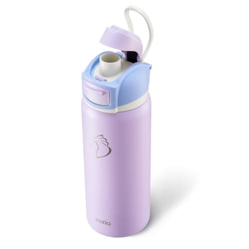 BUZIO 32 oz Insulated Water Bottle - Stainless Steel with Chug Cap, Leakproof Locking Lid, Carry Loop, Wide Mouth, Dishwasher Safe, Gym Sports Travel Work Outdoors, Gifts for Women & Men, Light Purple - Image 1