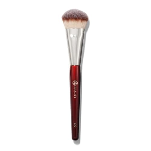 BK BEAUTY BRUSHES - 109 MINI CONTOURED FOUNDATION - Face Brush for Liquid or Cream Foundations - Bronzer, Blush & Highlighter Makeup Brush - Image 1