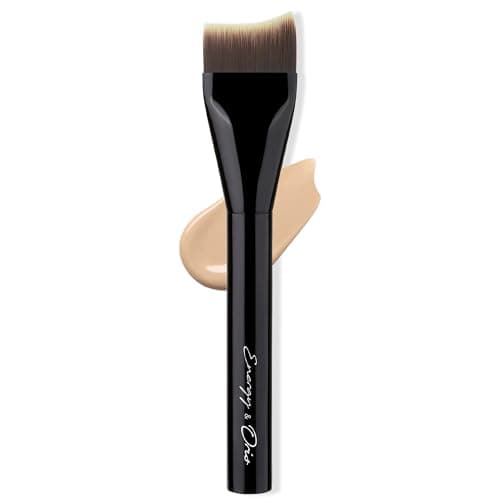 AINOCHI Flat Liquid Foundation Brush, Professional Soft-Focus Foundation Spatula Brush with Premium Toray Synthetic Fiber Blend for High-End Base Makeup, Flawless Blending,1pc