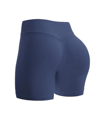 UG Active Women's 4.5" Scrunch Butt Lifting Workout Shorts Seamless Athletic Yoga Gym Running Shorts Navy S - Image 1